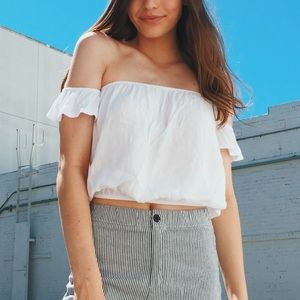 White Off the shoulder top